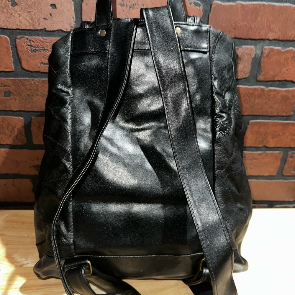 Vintage 80’s/90’s patchwork Backpack - Picture 7 of 10